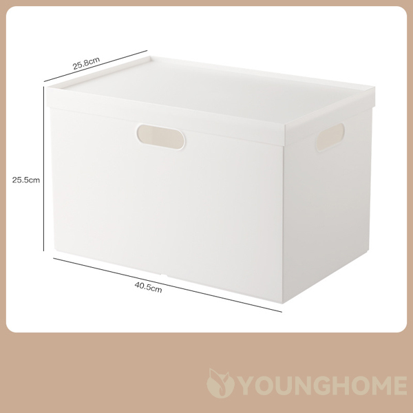 Bookshelf right angle storage box household large cabinet storage box snack toy plastic box file storage basket,Ningbo YoungHome Houseware Co., Ltd.,Home cabinet storage box snack toy file storage basket