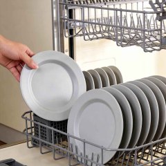 6Inch/8Inch/10Inch Biodegradable PLA Plate,Ningbo YoungHome Houseware Co., Ltd.,Degradable skirt edge plate, partition design+anti overflow edge