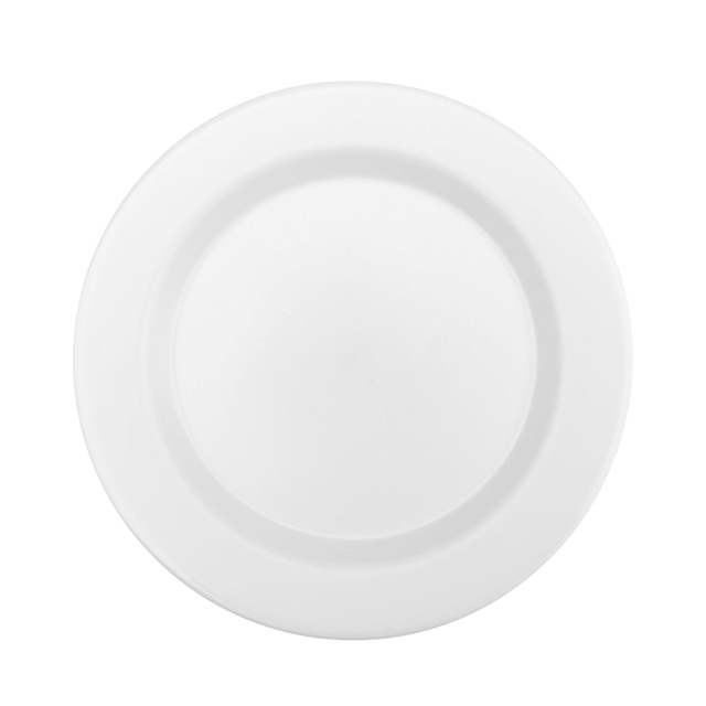 6Inch/8Inch/10Inch Biodegradable PLA Plate,Ningbo YoungHome Houseware Co., Ltd.,Degradable skirt edge plate, partition design+anti overflow edge