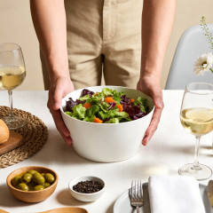 Beauty and environmental protection coexist! Large capacity PLA salad bowl, the perfect partner for light food feast,Ningbo YoungHome Houseware Co., Ltd.,Large capacity salad bowl, the perfect partner for light food feast