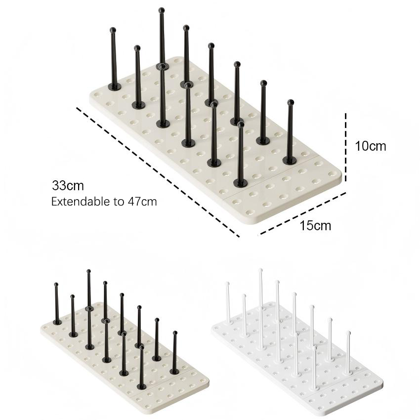 Expandable Tableware Drainer Pegboard Kitchen Storage Tray For Cups Plates Organizer,Ningbo YoungHome Houseware Co., Ltd.,Expandable Tableware Drainer Pegboard Kitchen Storage Tray For Cups Plates Organizer