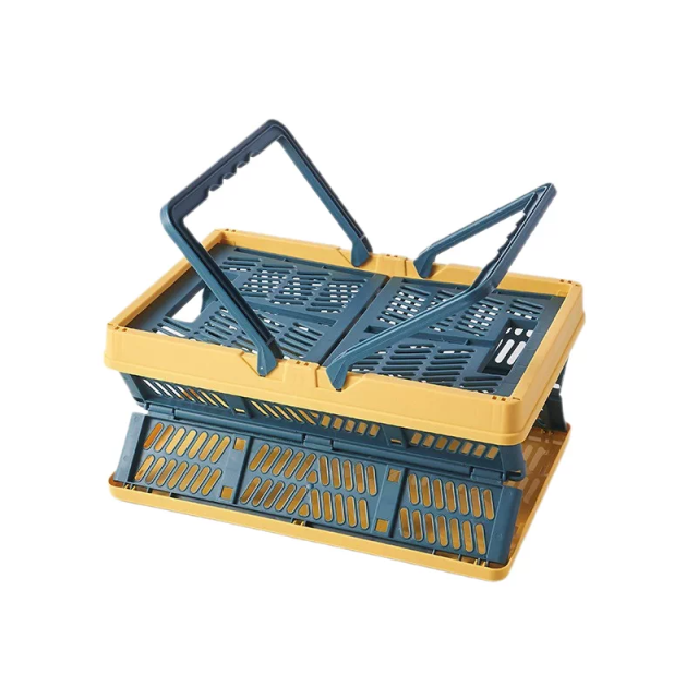 Collapsible Storage Basket, Hand‑held Shopping Basket,Ningbo YoungHome Houseware Co., Ltd.,