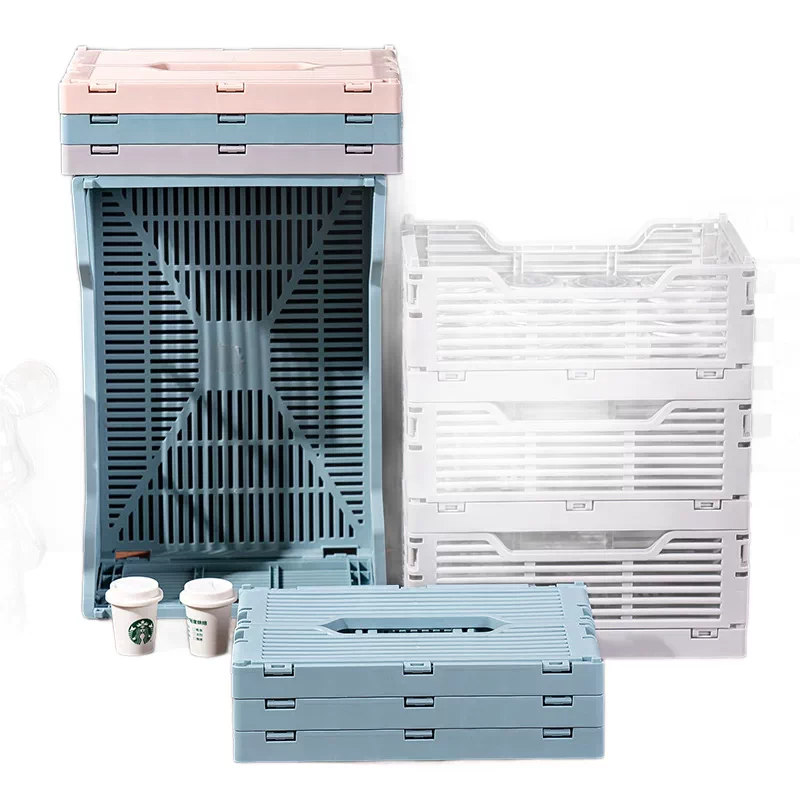 INS‑style Collapsible Plastic Storage Basket, Sundry Organizer Box,Ningbo YoungHome Houseware Co., Ltd.,INS‑style Collapsible Plastic Storage Basket, Sundry Organizer Box