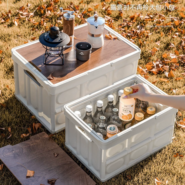 Collapsible Large‑Capacity Outdoor Camping Storage Bin with Wooden Lid,Ningbo YoungHome Houseware Co., Ltd.,Collapsible Large‑Capacity Outdoor Camping Storage Bin with Wooden Lid