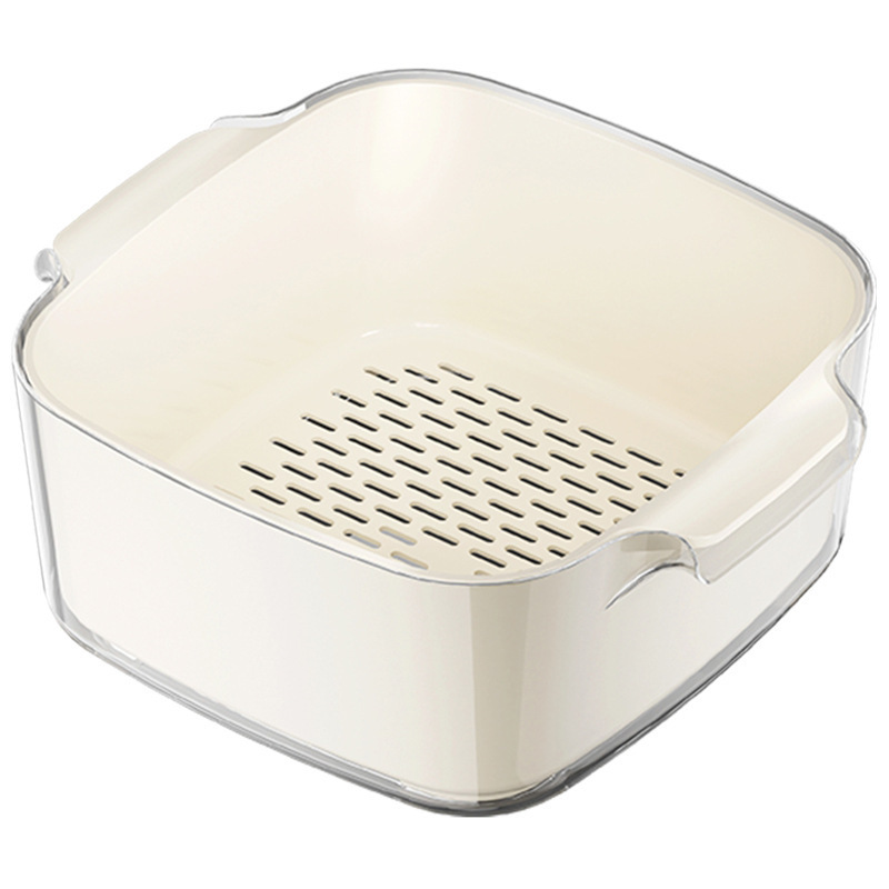 Double Layer Vegetable Washing Bowl,Ningbo YoungHome Houseware Co., Ltd.,Double Layer Vegetable Washing Bowl