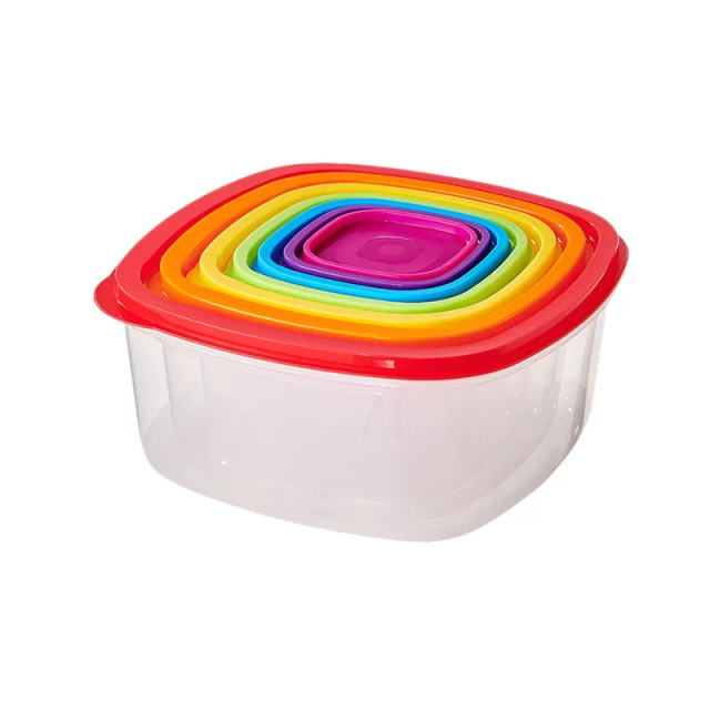 Round & Square Rainbow Airtight Food Storage Containers,Ningbo YoungHome Houseware Co., Ltd.,Round & Square Rainbow Airtight Food Storage Containers