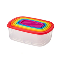 Round & Square Rainbow Airtight Food Storage Containers,Ningbo YoungHome Houseware Co., Ltd.,Round & Square Rainbow Airtight Food Storage Containers