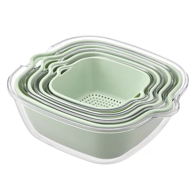 Double Layer PET Fruit & Vegetable Colander,Ningbo YoungHome Houseware Co., Ltd.,Double Layer PET Fruit & Vegetable Colander