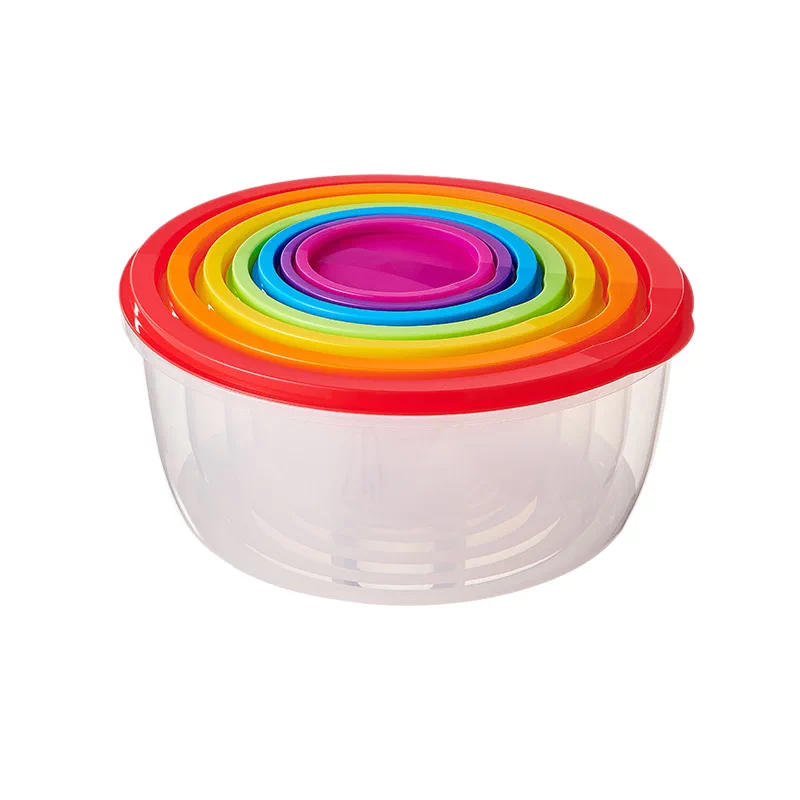Round & Square Rainbow Airtight Food Storage Containers,Ningbo YoungHome Houseware Co., Ltd.,Round & Square Rainbow Airtight Food Storage Containers