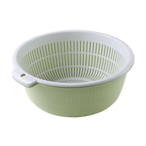 Double Layer Plastic Drain Basket,Ningbo YoungHome Houseware Co., Ltd.,Double Layer Plastic Drain Basket