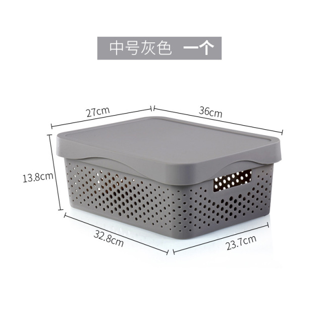 Plastic Storage Basket With Lid,Ningbo YoungHome Houseware Co., Ltd.,Plastic Storage Basket With Lid