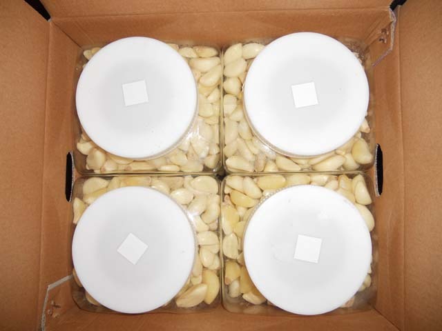 Fresh peeled garlic