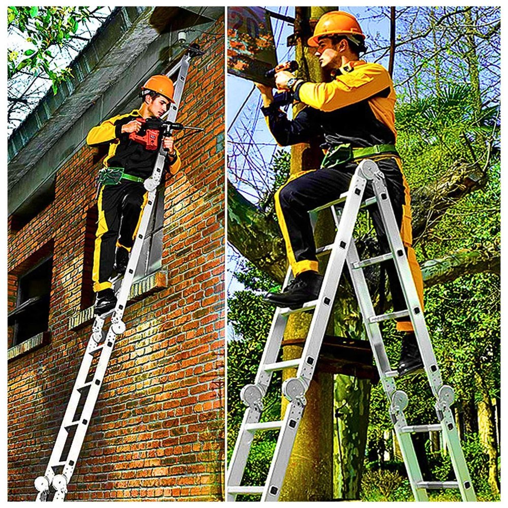 Escalera Multiposición 16 pasos escalera articulada