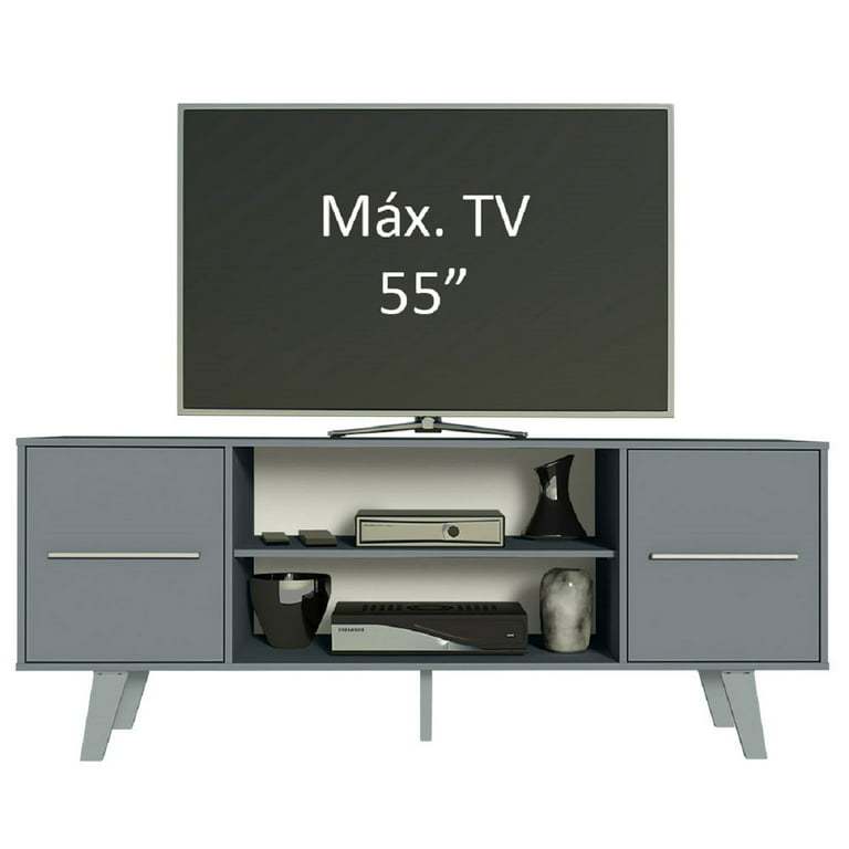 Mueble Para Tv Madesa Copenhaguen 55'' Gris Madesa Copenhaguen