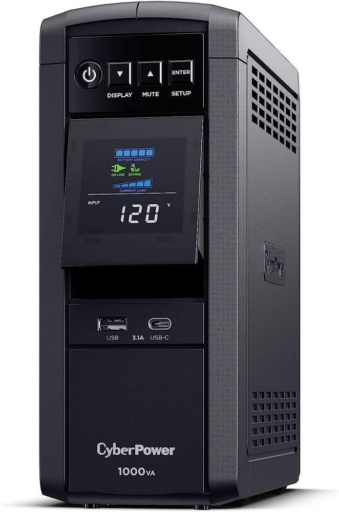 CP1000PFCLCD PFC Sinewave UPS 1000VA 600W PFC Compatible Mini
