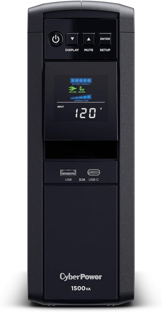 CP1000PFCLCD PFC Sinewave UPS 1000VA 600W PFC Compatible Mini