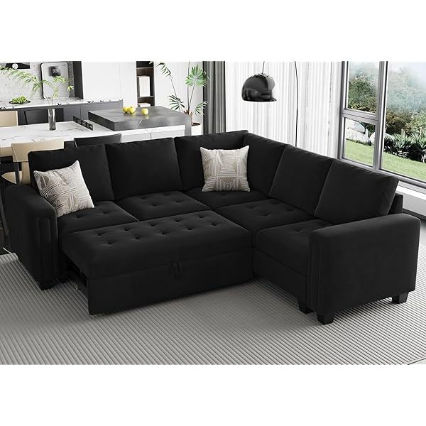 Sofá cama modular seccional con sofá cama extraíble Sofá cama modular de dos plazas