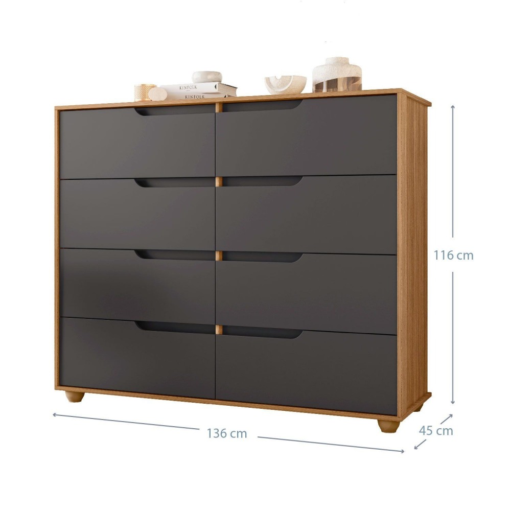 COMBO CLOSET 4P+COMODA DOB GRAP