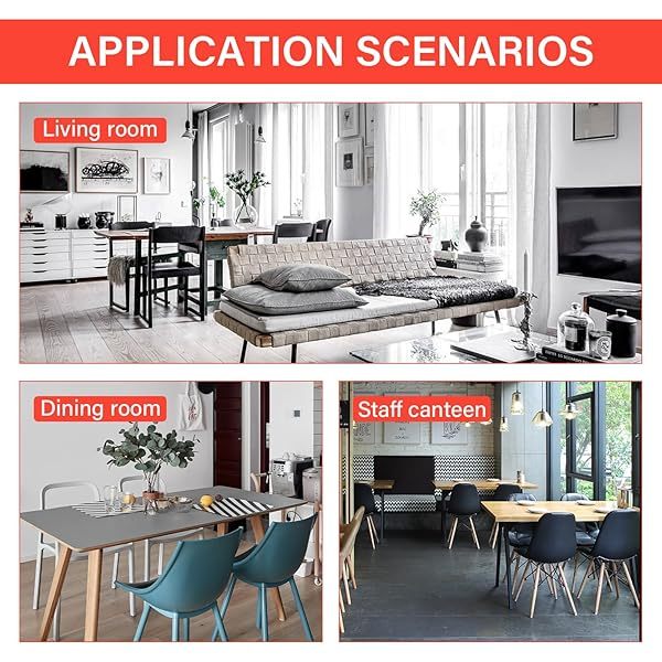 Dining Table Set Glass Dining Room Table Set  Home Furniture Rectangular Modern (Black Glass)