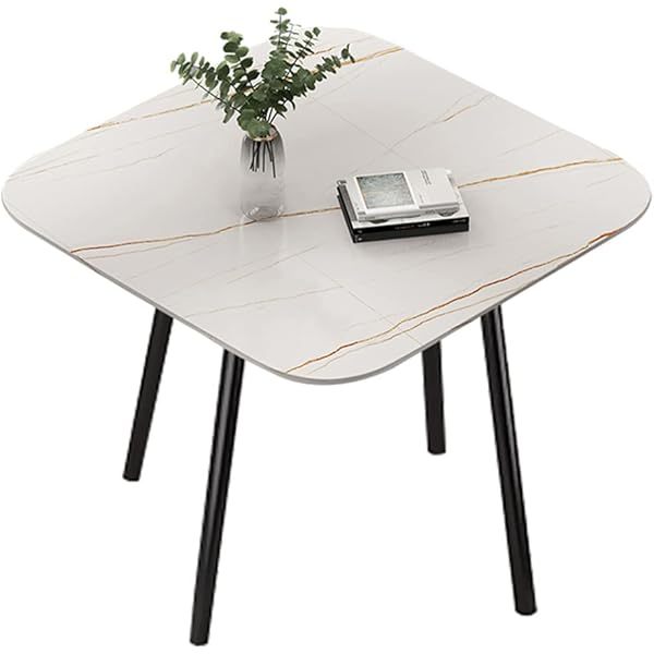 Mesa de comedor de 4 pies, mesa de centro de estilo moderno, mesa de comedor de 31,5 pulgadas, mesa de cocina de piedra simple para el hogar, restaurante, cafetería