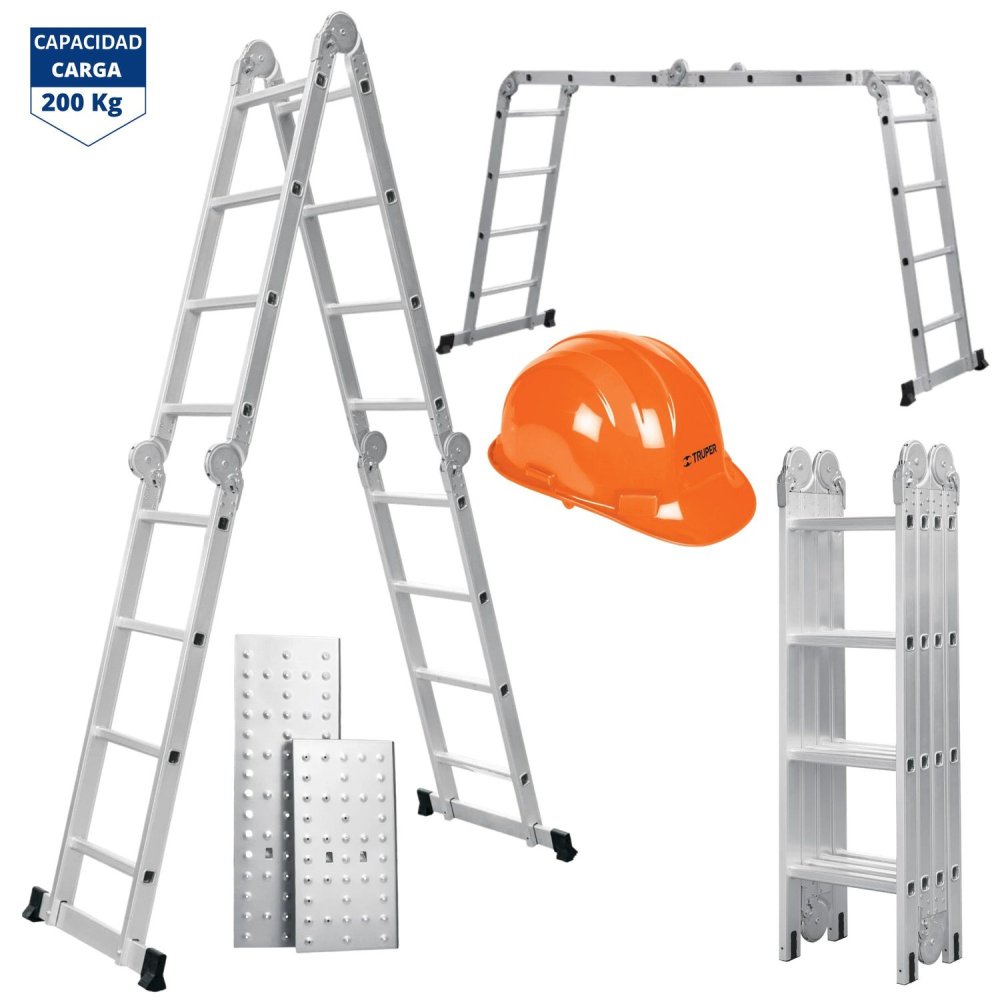 Escalera Multiposición 16 pasos escalera articulada