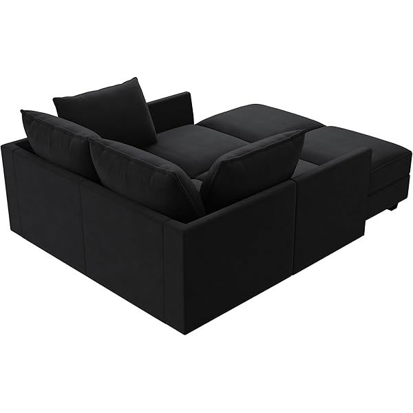 Sofá cama modular seccional con espacio de almacenamiento Sofás cama seccionales de terciopelo