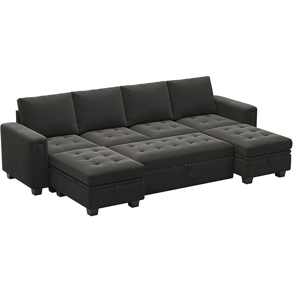 Sofá cama modular seccional con sofá cama extraíble Sofá cama modular de dos plazas