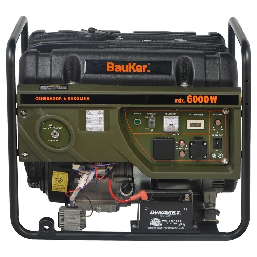 Planta Eléctrica a Gasolina 6.0Kw 6000W 110V 25Lt