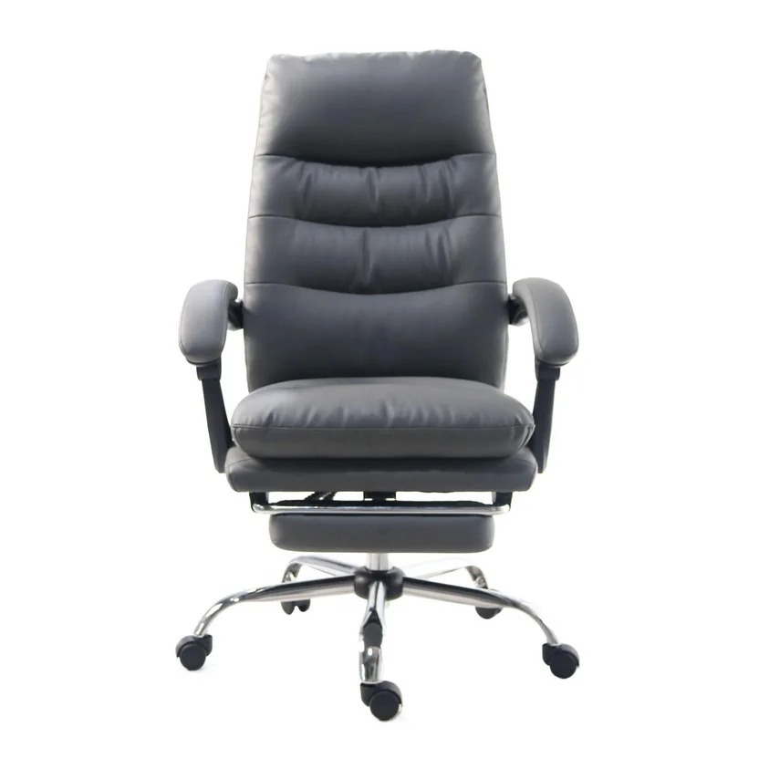 Silla de Escritorio Rocky Ejecutiva Giratoria Gris Just Home Collection