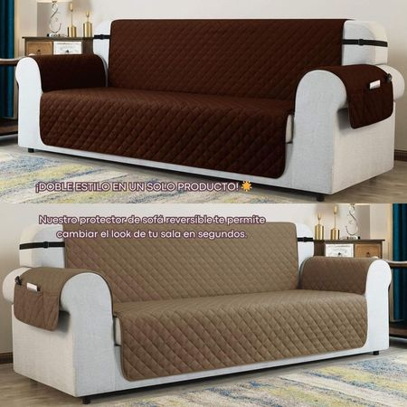 Cobertor Reversible de Muebles de 1, 2 y 3 Asientos Turquesa