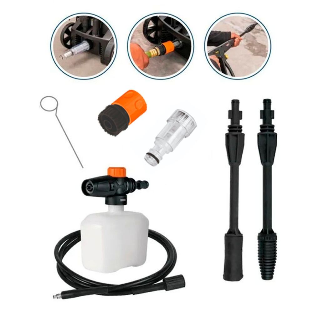 Hidrolavadora Eléctrica Con Jabonera 1500 psi