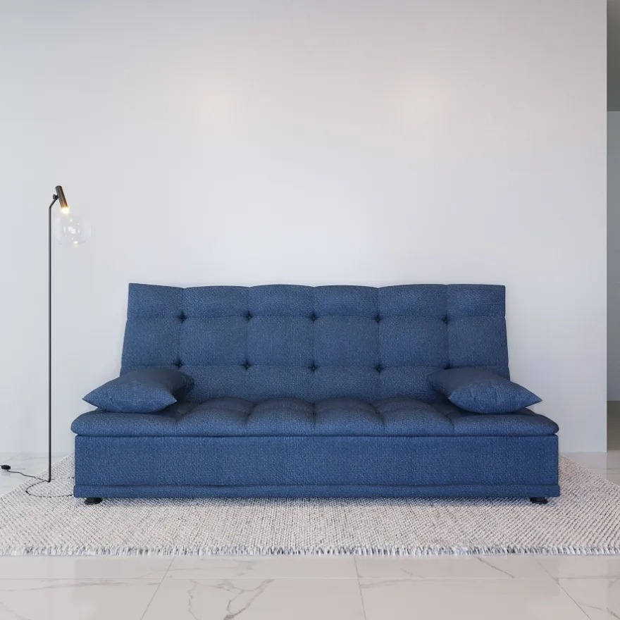 Sofá Cama Reclinable Lase Color Gris Oscuro Sillón Para Sala Moderna Rio Tela Oslo Confort Para Descansar Ver Tv O Recibir Visitas