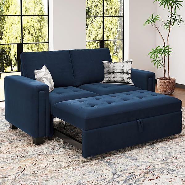 Sofá cama modular seccional con sofá cama extraíble Sofá cama modular de dos plazas