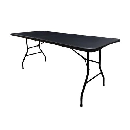Mesa Catering Plegable Negro 180cm