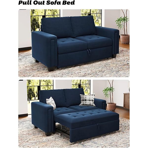 Sofá cama modular seccional con sofá cama extraíble Sofá cama modular de dos plazas