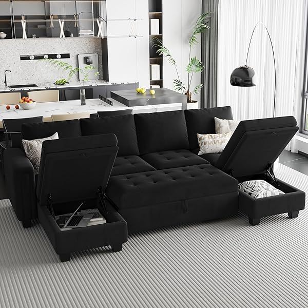 Sofá cama modular seccional con sofá cama extraíble Sofá cama modular de dos plazas