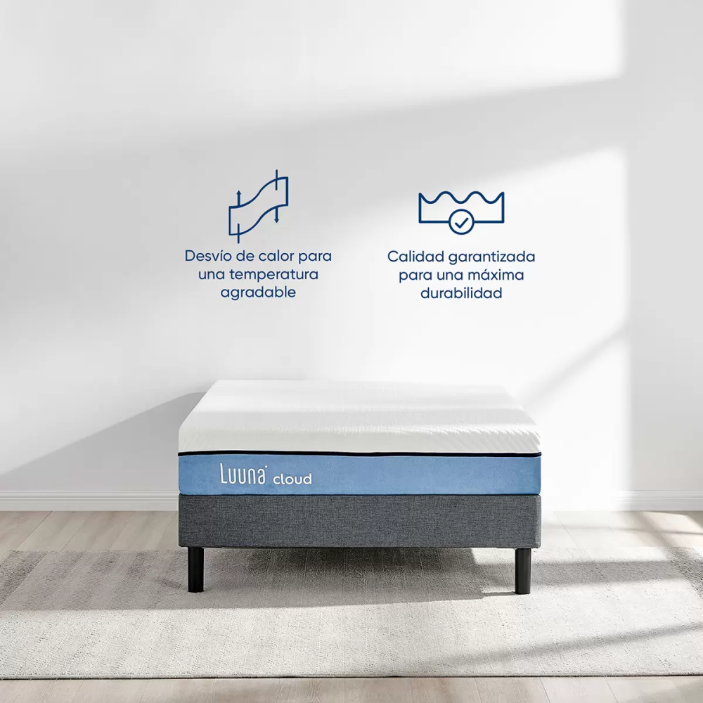 Luuna Cloud, Colchón Queen, Memory Foam