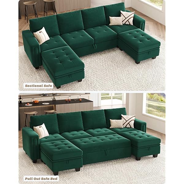 Sofá cama modular seccional con sofá cama extraíble Sofá cama modular de dos plazas