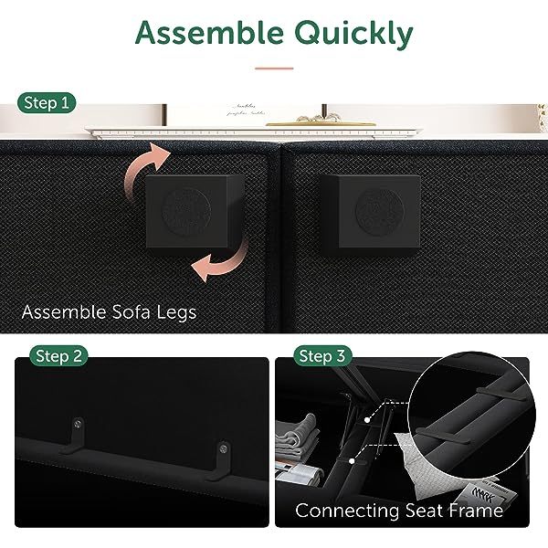 Sofá cama modular seccional con espacio de almacenamiento Sofás cama seccionales de terciopelo