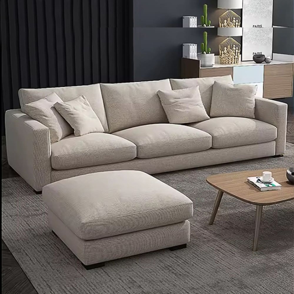 Sofa Mery Mas Banqueta Beige