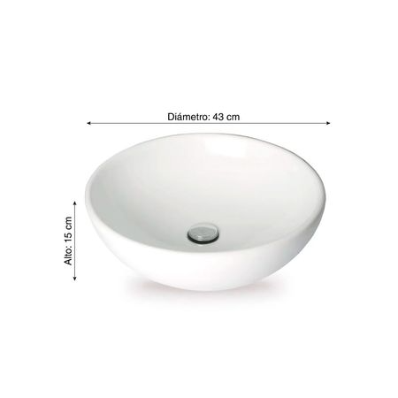 Inodoro One Piece Ibiza Blanco + Ovalín para sobreponer Bari Blanco Vainsa
