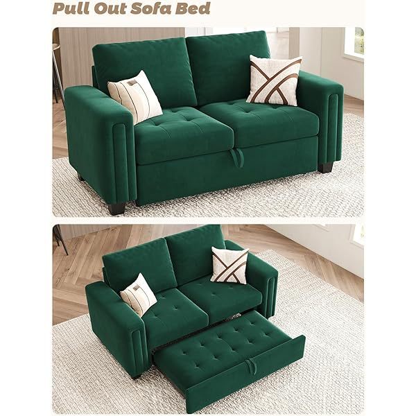 Sofá cama modular seccional con sofá cama extraíble Sofá cama modular de dos plazas