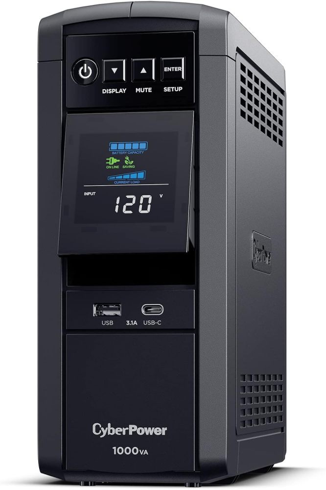 CP1000PFCLCD PFC Sinewave UPS 1000VA 600W PFC Compatible Mini