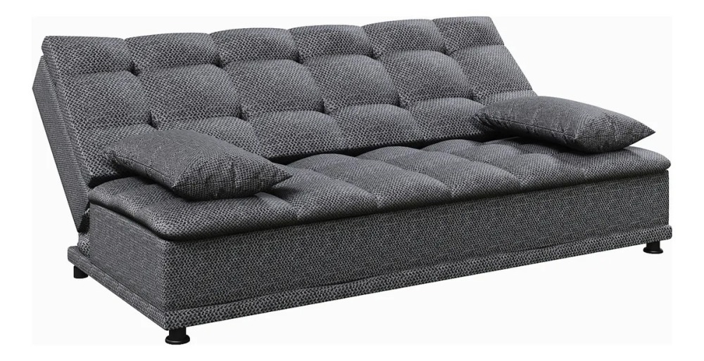 Sofá Cama Reclinable Lase Color Gris Oscuro Sillón Para Sala Moderna Rio Tela Oslo Confort Para Descansar Ver Tv O Recibir Visitas