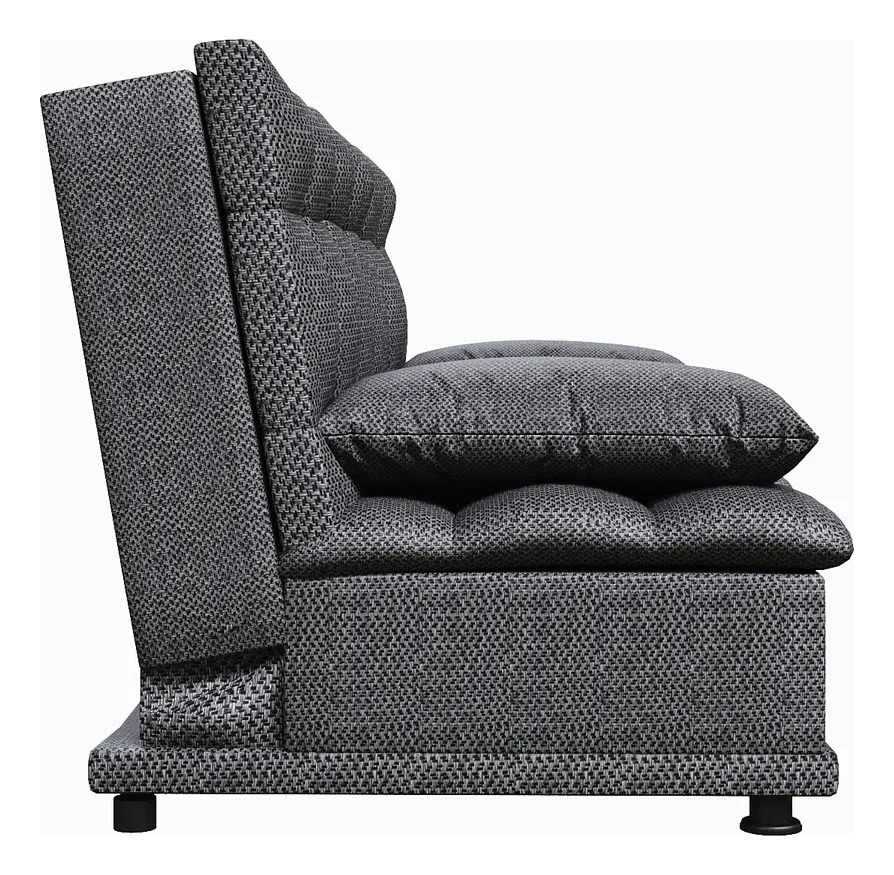 Sofá Cama Reclinable Lase Color Gris Oscuro Sillón Para Sala Moderna Rio Tela Oslo Confort Para Descansar Ver Tv O Recibir Visitas