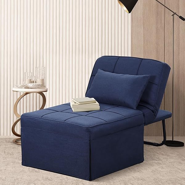 Sofá cama convertible, sillón cama futón multifuncional 4 en 1