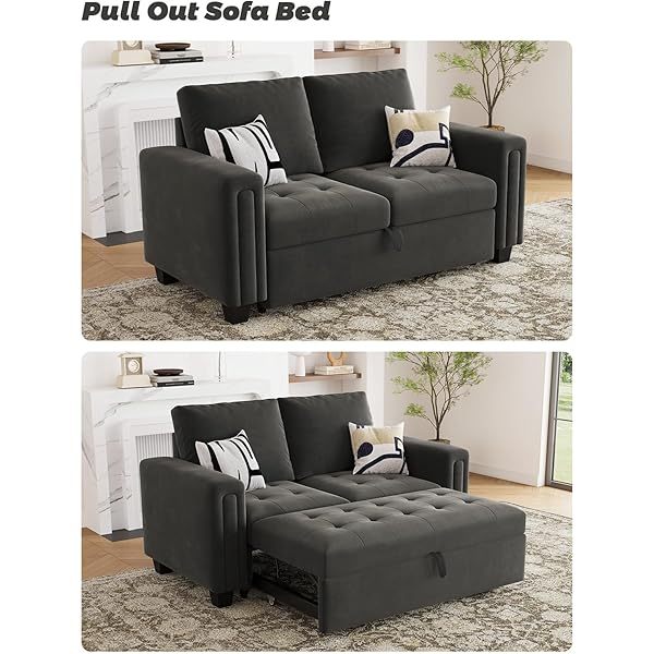 Sofá cama modular seccional con sofá cama extraíble Sofá cama modular de dos plazas