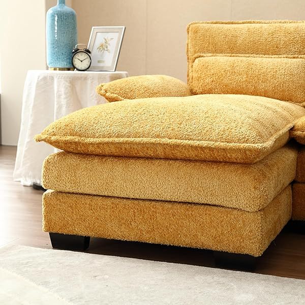 Sofá seccional de 110,6" para sala de estar con chaise longue