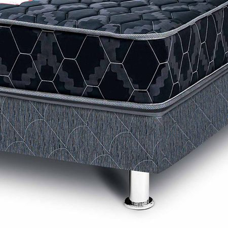 Dormitorio Consul Black 2 Plazas + 2 Almohadas + Protector