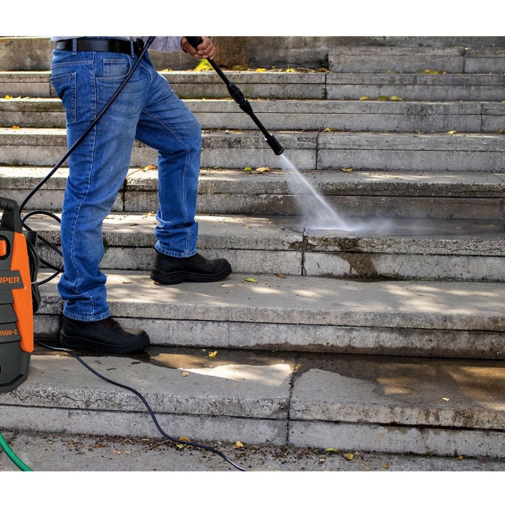 Hidrolavadora portátil Truper 1500 PSI + manguera 10m conectores click